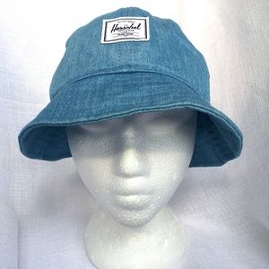 Herschel Bucket Hat Medium Blue Size  S / M Denim 100% Cotton